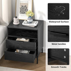 Bedside Table with 3 Drawers Nigntstand for Bedroom
