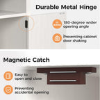 Bedside Table with Charging Station 2 Ac Outlets