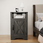 Bedside Table with Charging Station 2 Ac Outlets