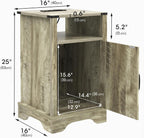 Bedside Table with Charging Station 2 Ac Outlets