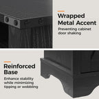 Bedside Table with Charging Station 2 Ac Outlets