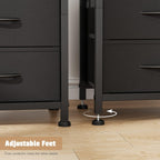 Bedside Table with Charging Station 40CM Wide Bed (Set of 2)