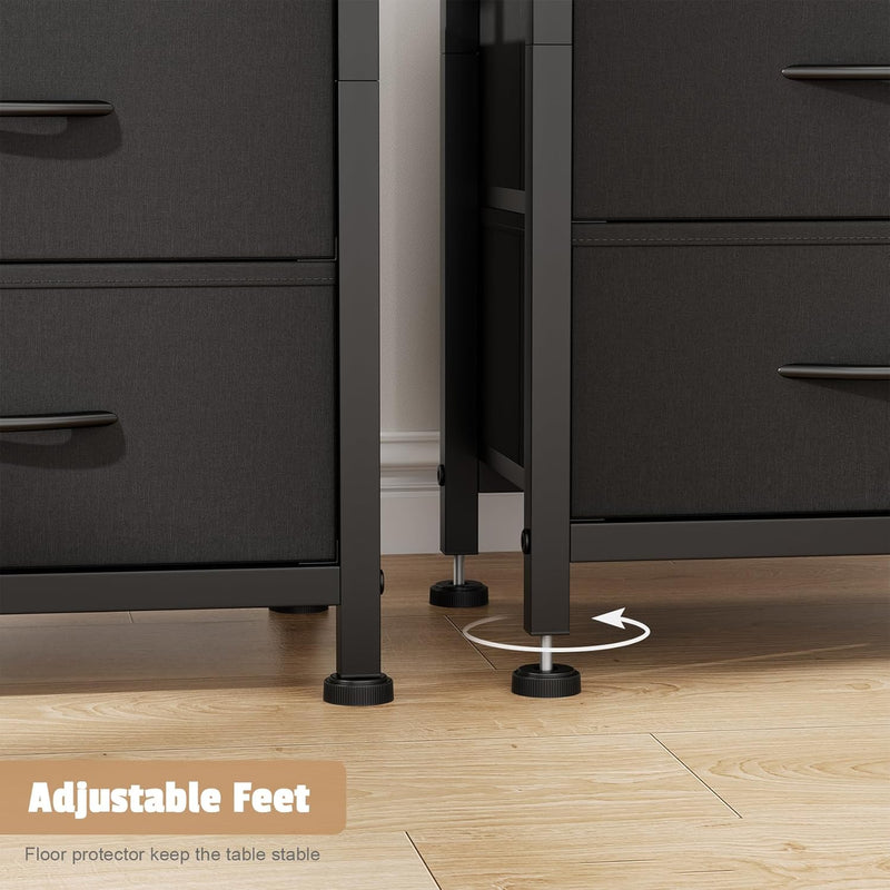 Bedside Table with Charging Station 40CM Wide Bed (Set of 2)