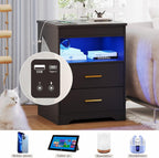 Bedside Table with Hidden Drawer for Bedroom