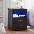 Bedside Table with Hidden Drawer for Bedroom