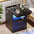Bedside Table with Hidden Drawer for Bedroom