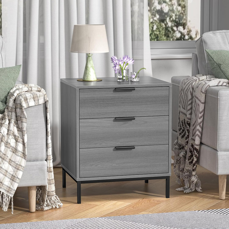 Bedside Tables 3 Drawers Chest of Dresser