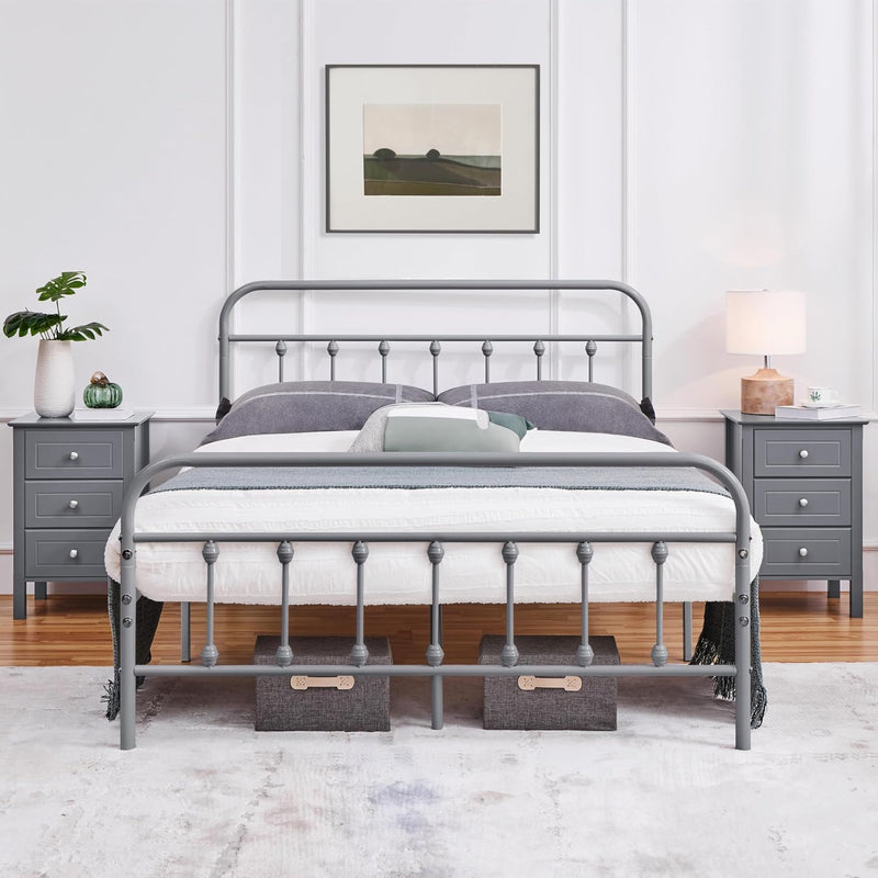 Bedside Tables Nightstands with 3 Drawers (Set of 2)
