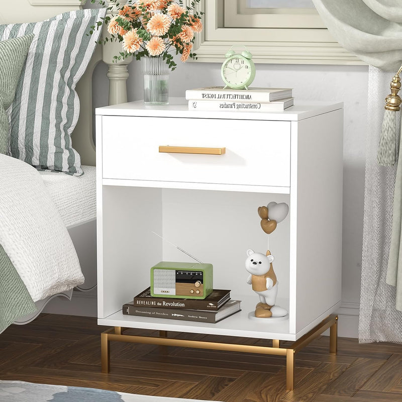 Bedside Tables Rattan Bed Side Table for Bedroom (Set of 2)