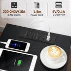 Bedside Tables Side Table with Charging Station Bed (Set of 2)