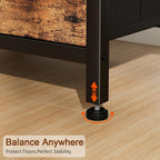 Bedside Tables Side Table with Charging Station Bed (Set of 2)