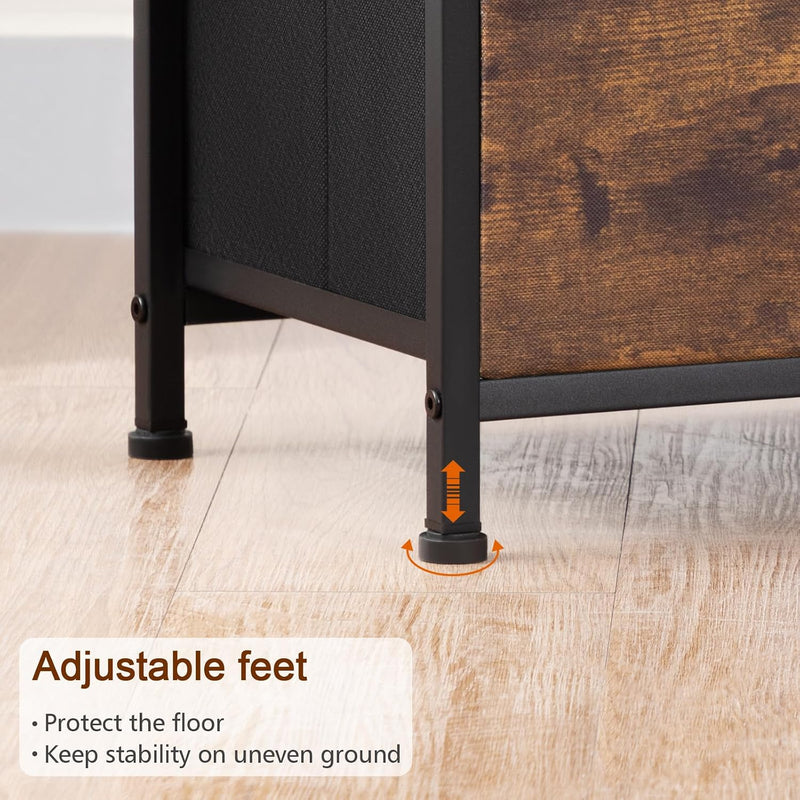Bedside Tables Side Table with Charging Station Bed (Set of 2)