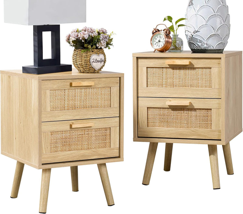 Bedside Tables Side Table with 2 Hand Made (Set of 2)