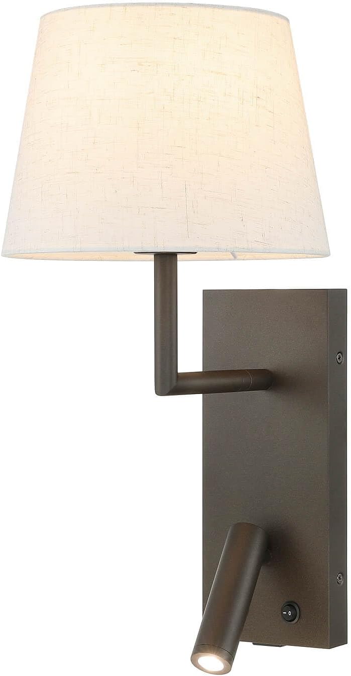 Bedside Wall Light with USB on Off Switch