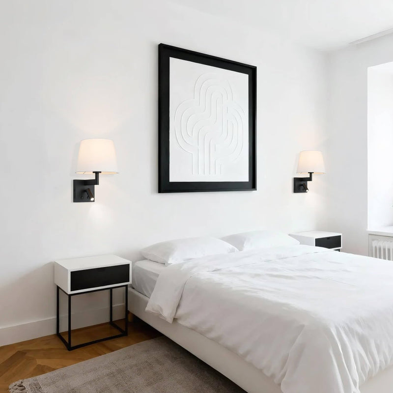 Bedside Wall Light with USB on Off Switch