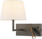 Bedside Wall Light with USB on Off Switch