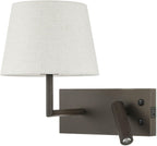Bedside Wall Light with USB on Off Switch