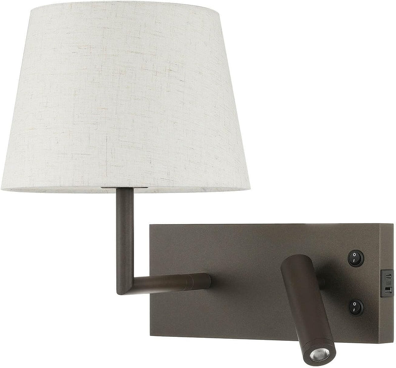 Bedside Wall Light with USB on Off Switch