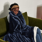 Bedsure Sherpa Fleece Throw Blanket Fluffy Microfiber Solid