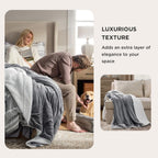 Bedsure Sherpa Fleece Throw Blanket Fluffy Microfiber Solid