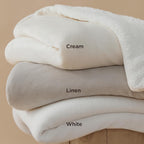 Bedsure Sherpa Fleece Throw Blanket Fluffy Microfiber Solid