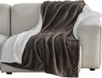 Bedsure Sherpa Fleece Throw Blanket Fluffy Microfiber Solid