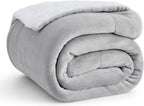 Bedsure Sherpa Fleece Throw Blanket Fluffy Microfiber Solid