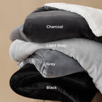 Bedsure Sherpa Fleece Throw Blanket Fluffy Microfiber Solid