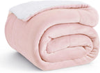 Bedsure Sherpa Fleece Throw Blanket Fluffy Microfiber Solid