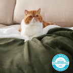 Bedsure Sherpa Fleece Throw Blanket Fluffy Microfiber Solid