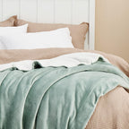 Bedsure Sherpa Fleece Throw Blanket Fluffy Microfiber Solid
