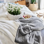 Bedsure Sherpa Fleece Throw Blanket Fluffy Microfiber Solid