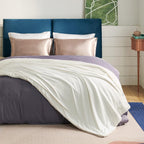 Bedsure Sherpa Fleece Throw Blanket Fluffy Microfiber Solid