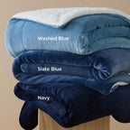 Bedsure Sherpa Fleece Throw Blanket Fluffy Microfiber Solid