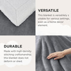 Bedsure Sherpa Fleece Throw Blanket Fluffy Microfiber Solid