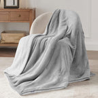 Bedsure Sherpa Fleece Throw Blanket Fluffy Microfiber Solid