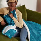 Bedsure Sherpa Fleece Throw Blanket Fluffy Microfiber Solid