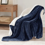 Bedsure Sherpa Fleece Throw Blanket Fluffy Microfiber Solid