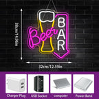 Beer Neon Light Sign for Wall Decor LED