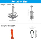 Begrit Kayak Anchor 1.5 Lb Small Boat Kit