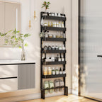 Behind Door Storage Organiser Rack 6 Tier Adjustable