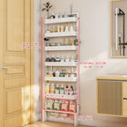 Behind Door Storage Organiser Rack 6 Tier Adjustable