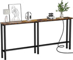 Behind Sofa Console Table with Power