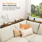 Behind Sofa Console Table with Power