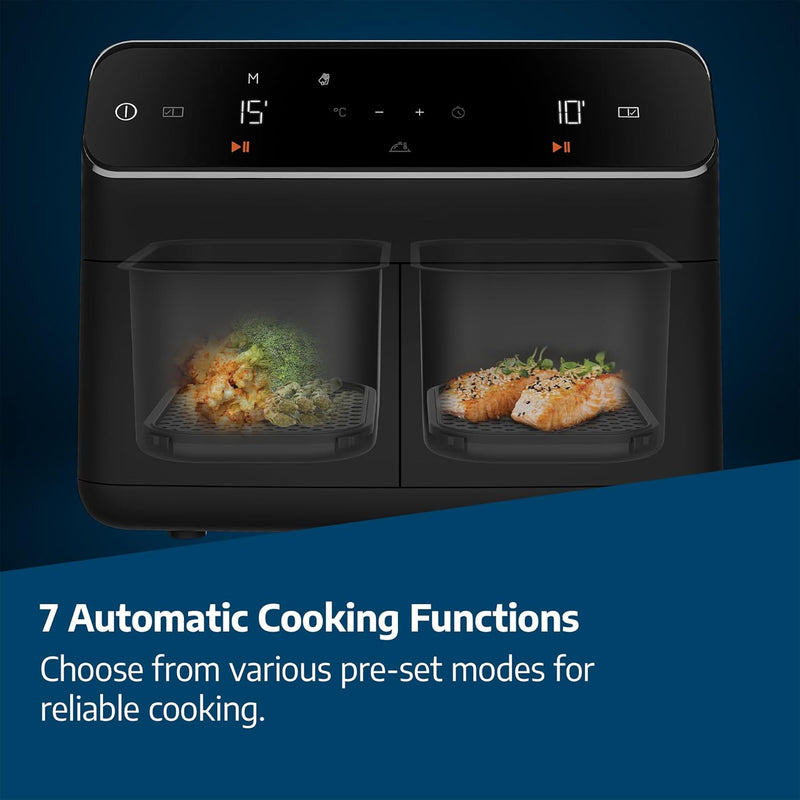 Dual Zone Air Fryer Expertfry 8.5L Capacity Smart