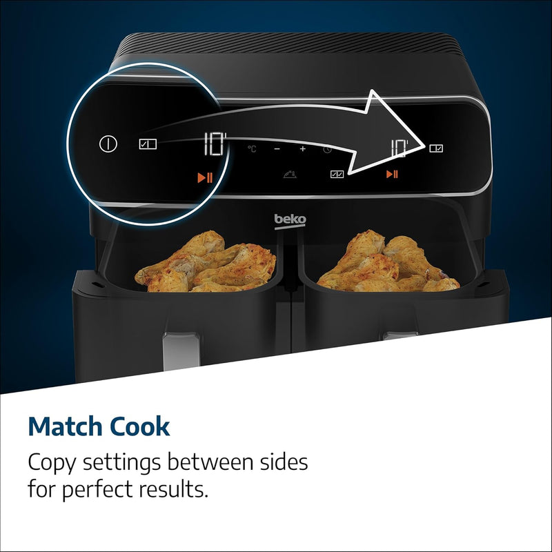 Dual Zone Air Fryer Expertfry 8.5L Capacity Smart
