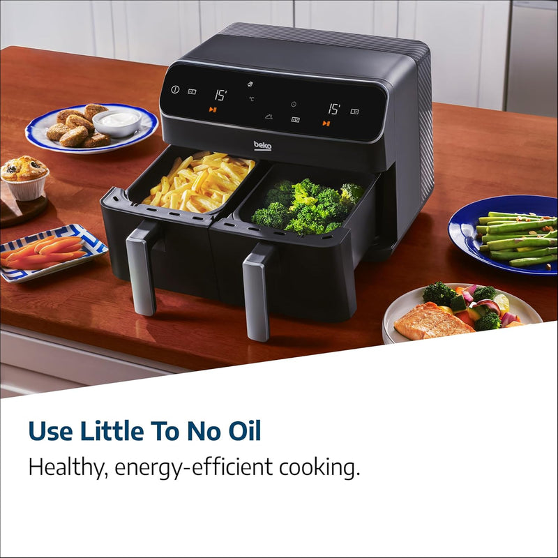 Dual Zone Air Fryer Expertfry 8.5L Capacity Smart