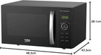 Beko Solo Microwave Large 25L Capacity 900W Power
