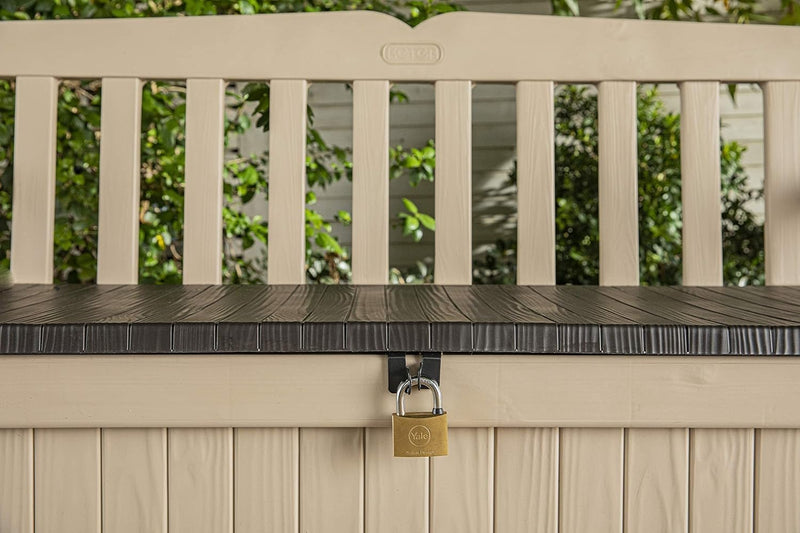 Bench 265L Outdoor 60% Recycled Garden Furniture Storage