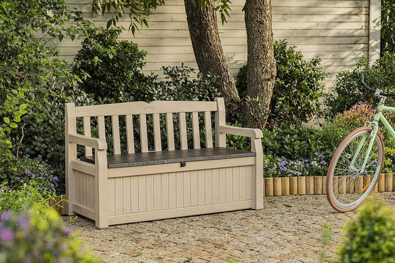 Bench 265L Outdoor 60% Recycled Garden Furniture Storage